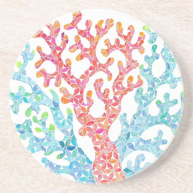 Coral Design Coaster (Front)
