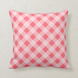 Coral En vichy Coussin
