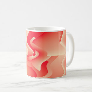 coral flower coffee mug