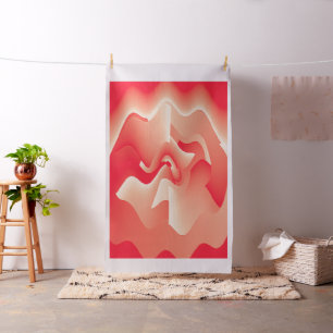 coral flower fabric
