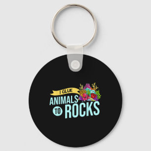 Coral Frag Gift Reef Aquarium Fish Tank Aquarist Keychain