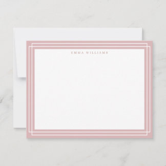 Coral Frame Note Card