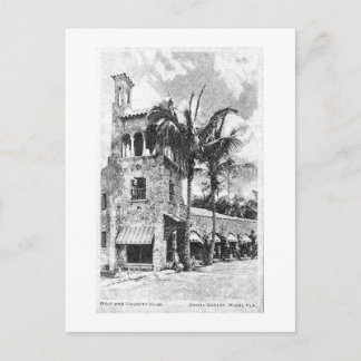 Coral Gables Florida Vintage Postcard Reproduction