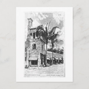 Coral Gables Floride Vintage carte postale Reprodu