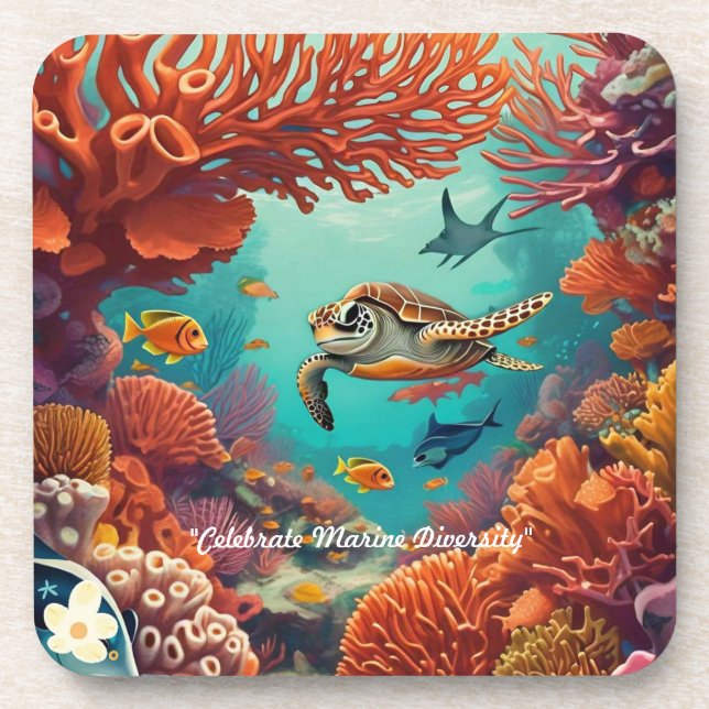 "Coral Gardens" Coaster (Front)