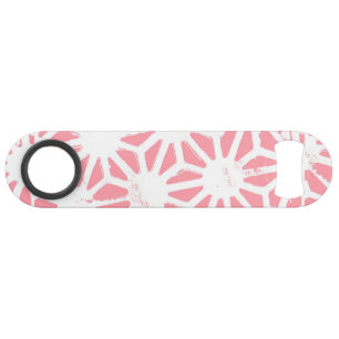 Coral geometric pattern bar key