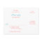 Coral Gerber Daisy Aqua Damask Floral Wedding RSVP