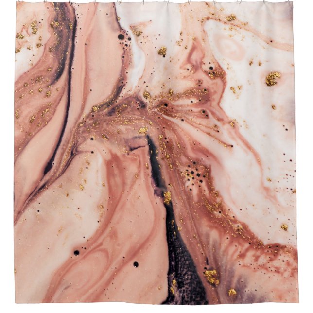 Coral Gold Marbling: Natural Pattern (Front)