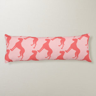 Coral Great Dane Body Pillow