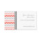 Coral Grey Chevron Retro Business Cards