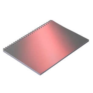 Coral & Grey  moonlight ombre effect  Notebook
