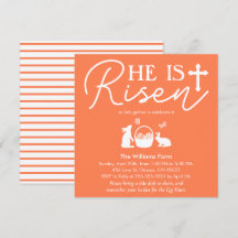 Coral “He Is Risen” Easter Celebration Party