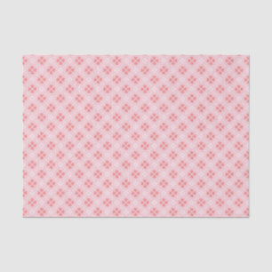 Coral Heart-Shaped Petal Flowers Tissue Paper