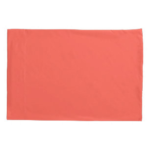 Coral hex code FF6F61 Pillowcase