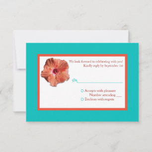 Coral Hibiscus et Aqua II - Carte de réponse