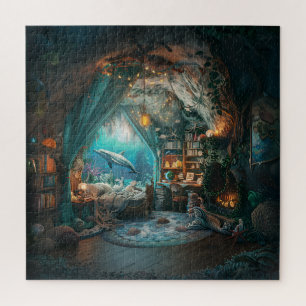 Coral Hideaway Mystical Underwater Mermaid Gift Jigsaw Puzzle