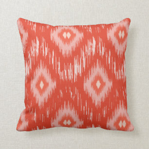 Coral iKat lumbar Throw Pillow