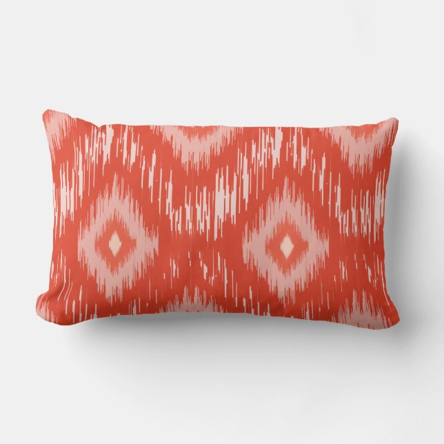 Coral  iKat lumbar Throw Pillow (Front)