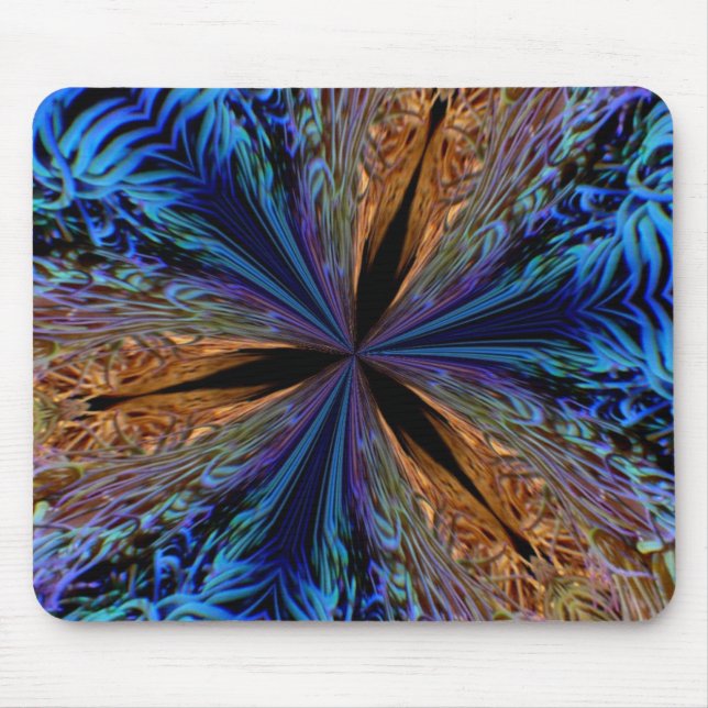 coral kaleidoscope mousepad. mouse pad (Front)