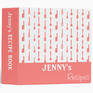 Coral Kitchen Personal Recipe binder