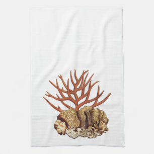 Coral Kitchen Towel