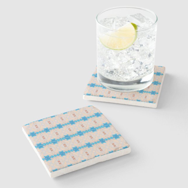 Coral Lagoon Stone Coaster (Side)