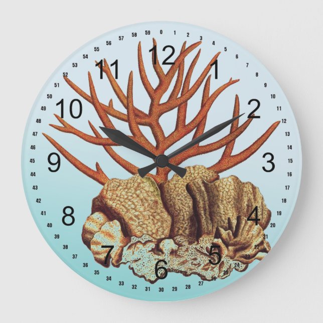 Coral Large Clock (Front)