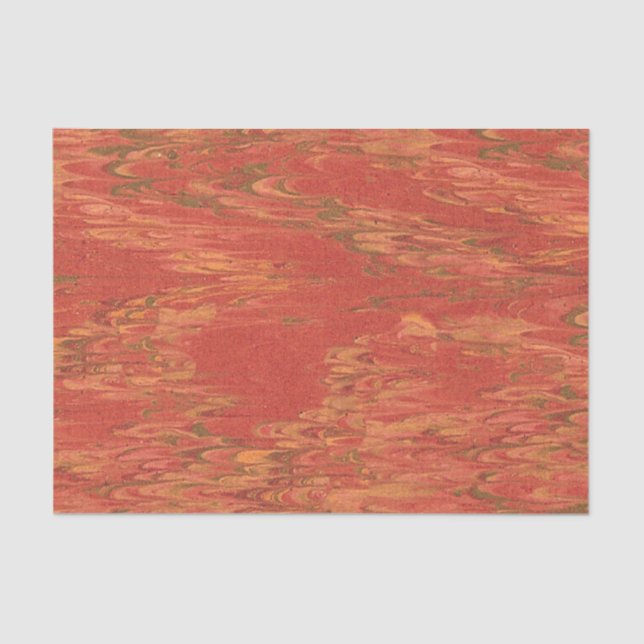 Coral Lava Tissue Paper (Front)