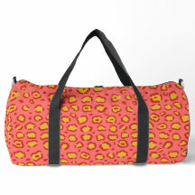 Coral Leopard Print