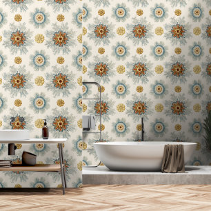 Coral Mandala Pattern Wallpaper