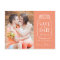 Coral Mason Jar Photo Save the Date Postcard