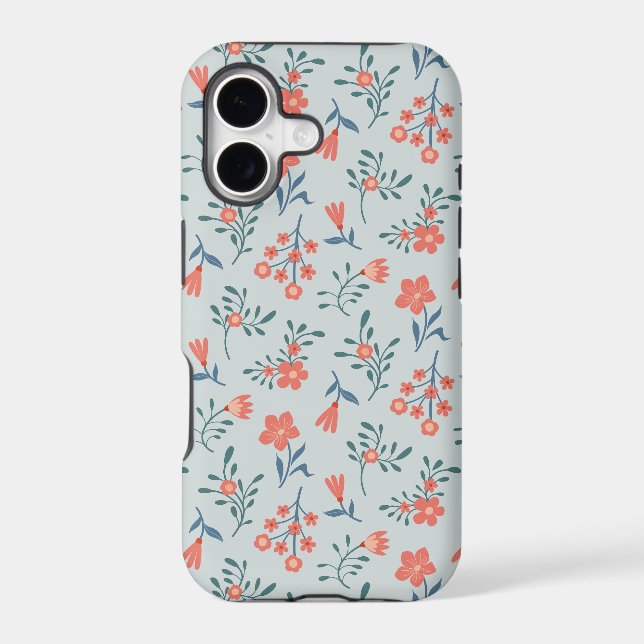 Coral Meadow Floral Pattern (Back)
