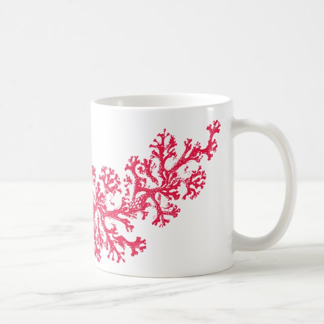 Coral Motif Coffee Mug (Right)