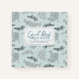 Coral Motif Location de vacances Livre d'or