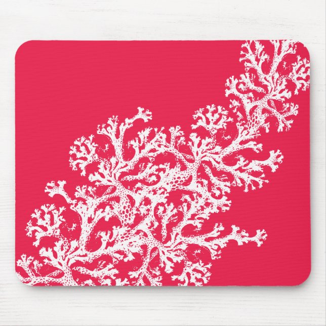 Coral Motif Mouse Pad (Front)