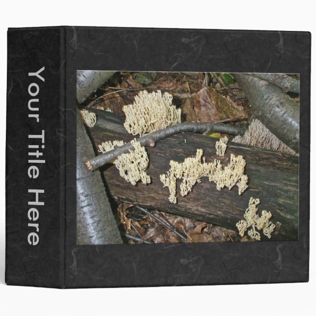 Coral Mushroom Coordinating Items Binder (Front/Spine)