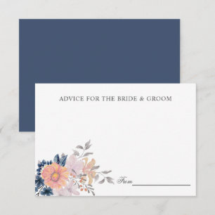 Coral & Navy Flowers Wedding Advice or recipe  Invitation