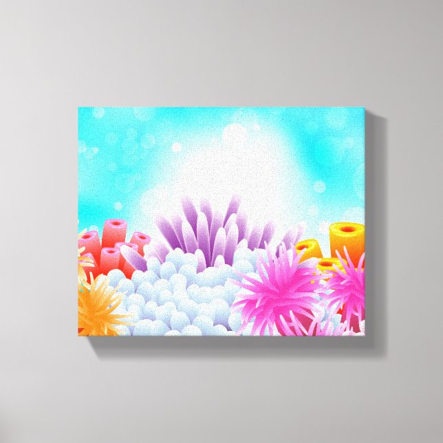 Coral Ocean Canvas Print (Front)