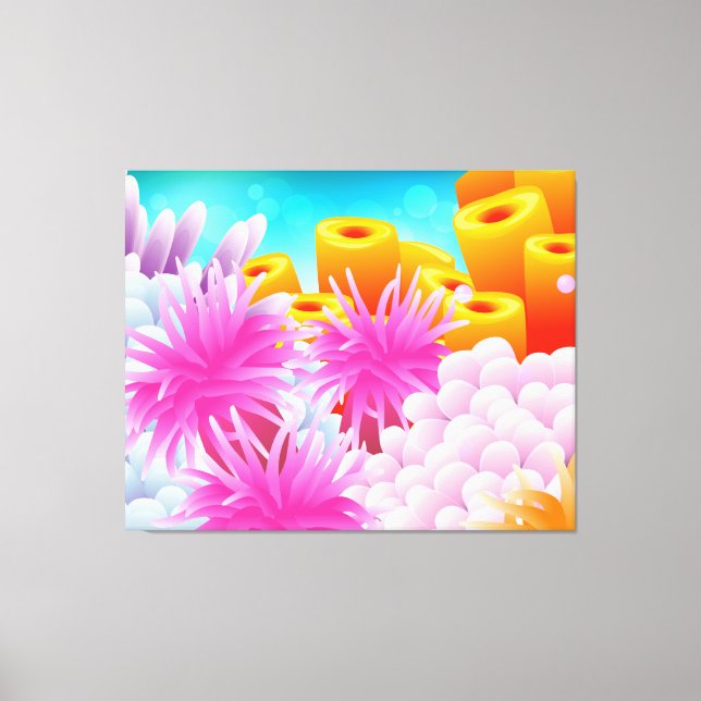 Coral Ocean Canvas Print (Front)