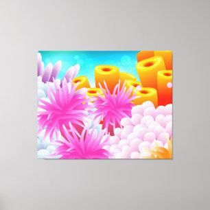 Coral Ocean Canvas Print