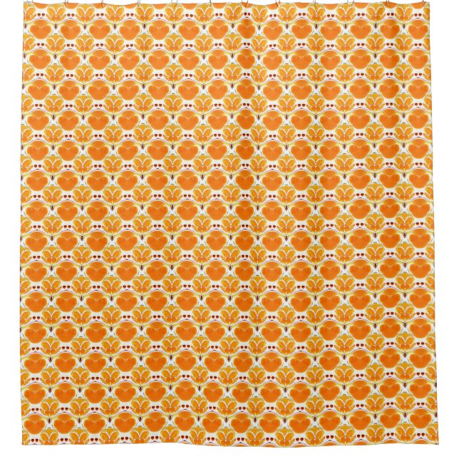 Coral Orange and Cream Batik Pattern  (Front)