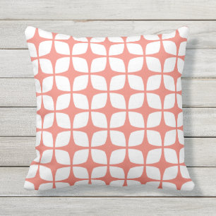 Coral Outdoor Pillows - Modern Pattern