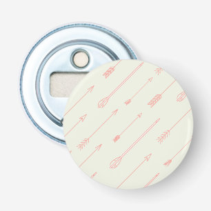 Coral Outlined Arrows Pattern Bottle Opener