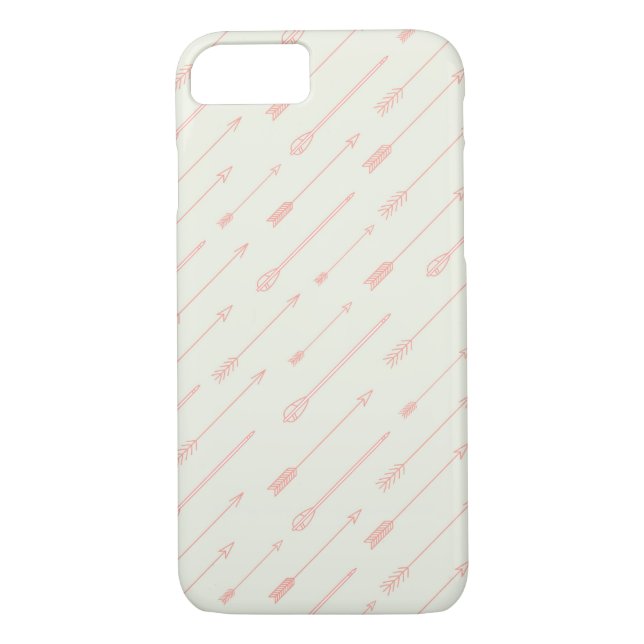 Coral Outlined Arrows Pattern Case-Mate iPhone Case (Back)