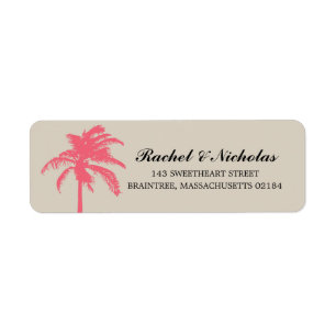 Coral Palm Tree   Return Address