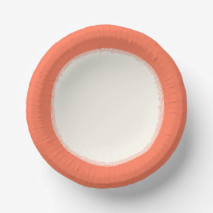 Coral Paper Plate