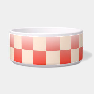Coral Peach Gradient Chequered