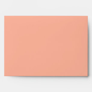 Coral Peach Solid Colour Envelope