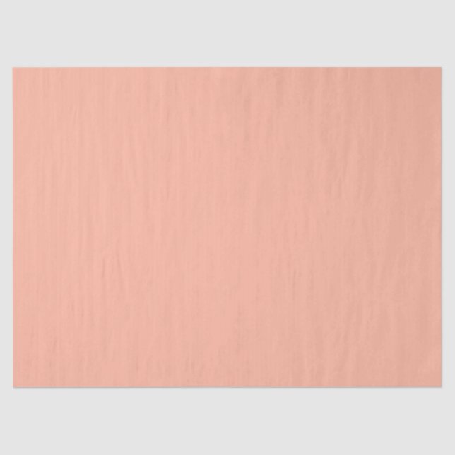 Coral Peach Solid Colour Tissue Paper (Front)