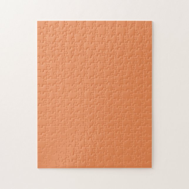 Coral pink background ready to customize jigsaw puzzle (Vertical)
